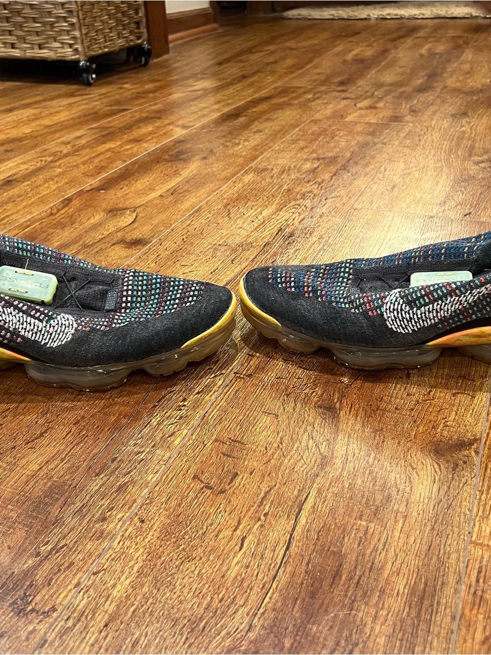 Nike Vapormax Black Multicolor Knit Slip-On VaporMax Sneakers